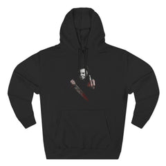 Fleece Hoodie - Michael Myers Middle Finger Design on front