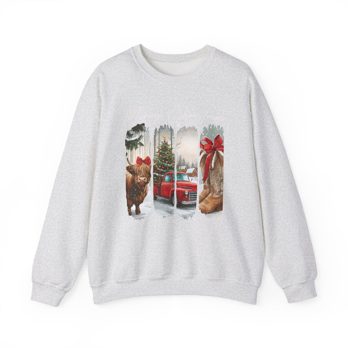 Vintage Cowgirl Highland Cow Sweatshirt