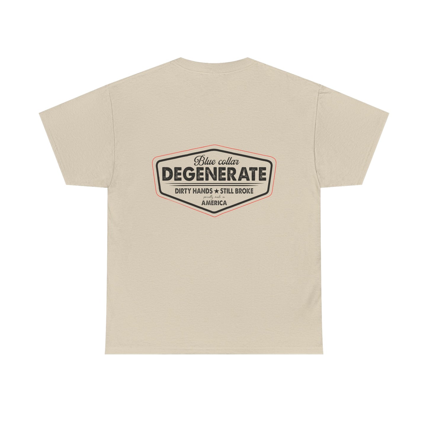 Blue Collar Degenerate Tee - Unisex Heavy Cotton Shirt