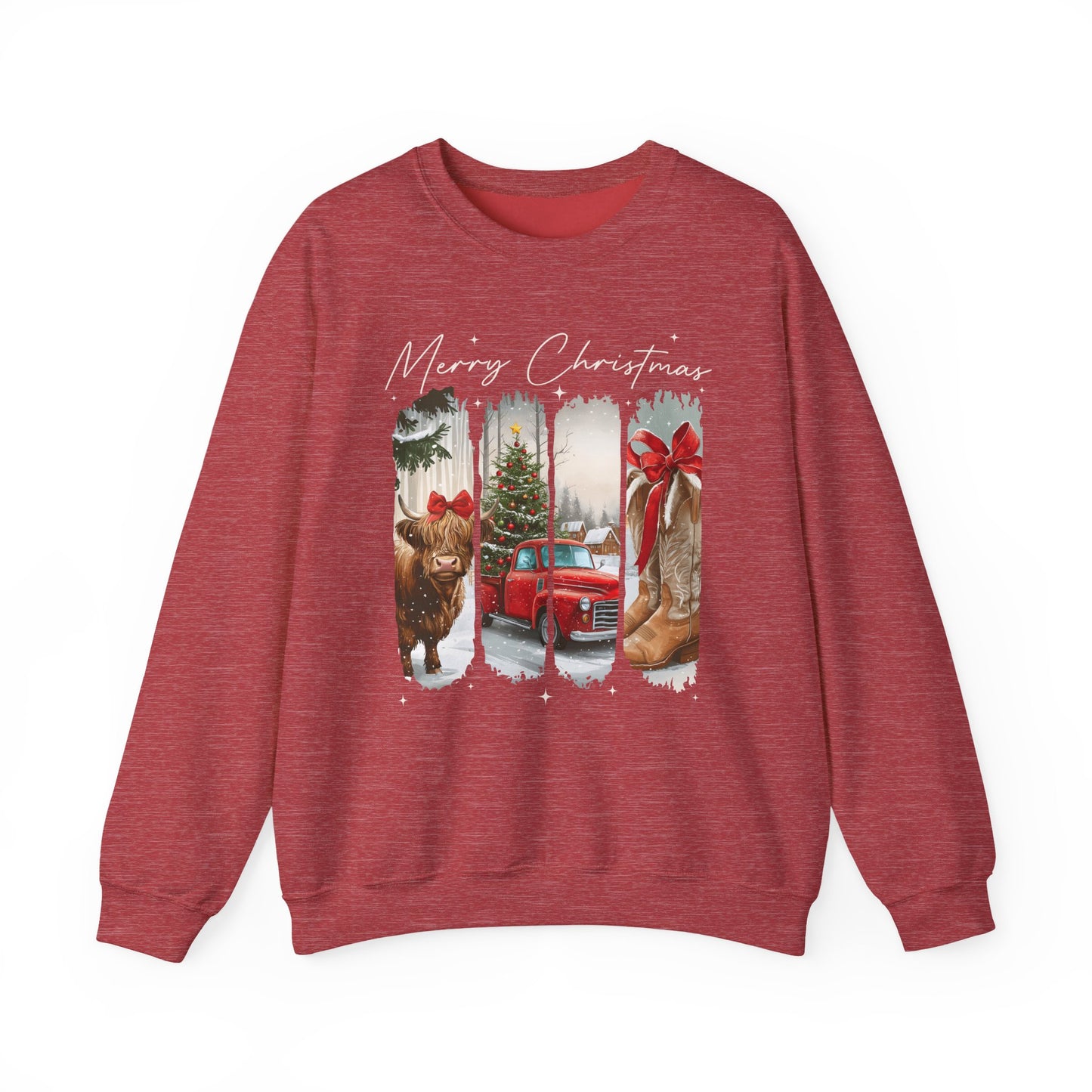 Vintage Cowgirl Highland Cow Sweatshirt