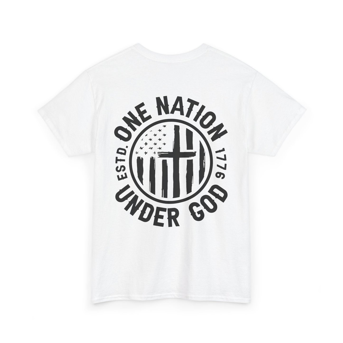 One Nation Unisex Heavy Cotton Tee