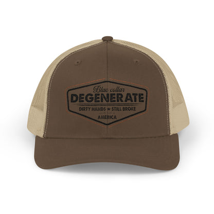 Rustic Degenerate Snapback Trucker Cap