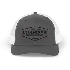 Rustic Degenerate Snapback Trucker Cap