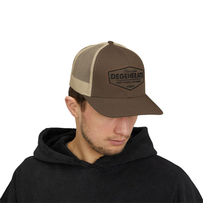 Rustic Degenerate Snapback Trucker Cap