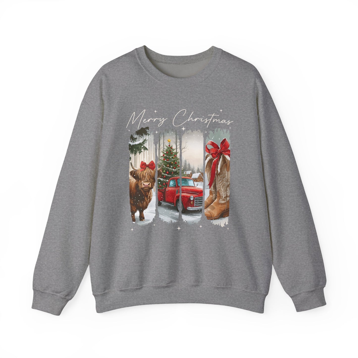 Vintage Cowgirl Highland Cow Sweatshirt