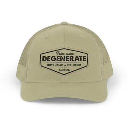 Rustic Degenerate Snapback Trucker Cap