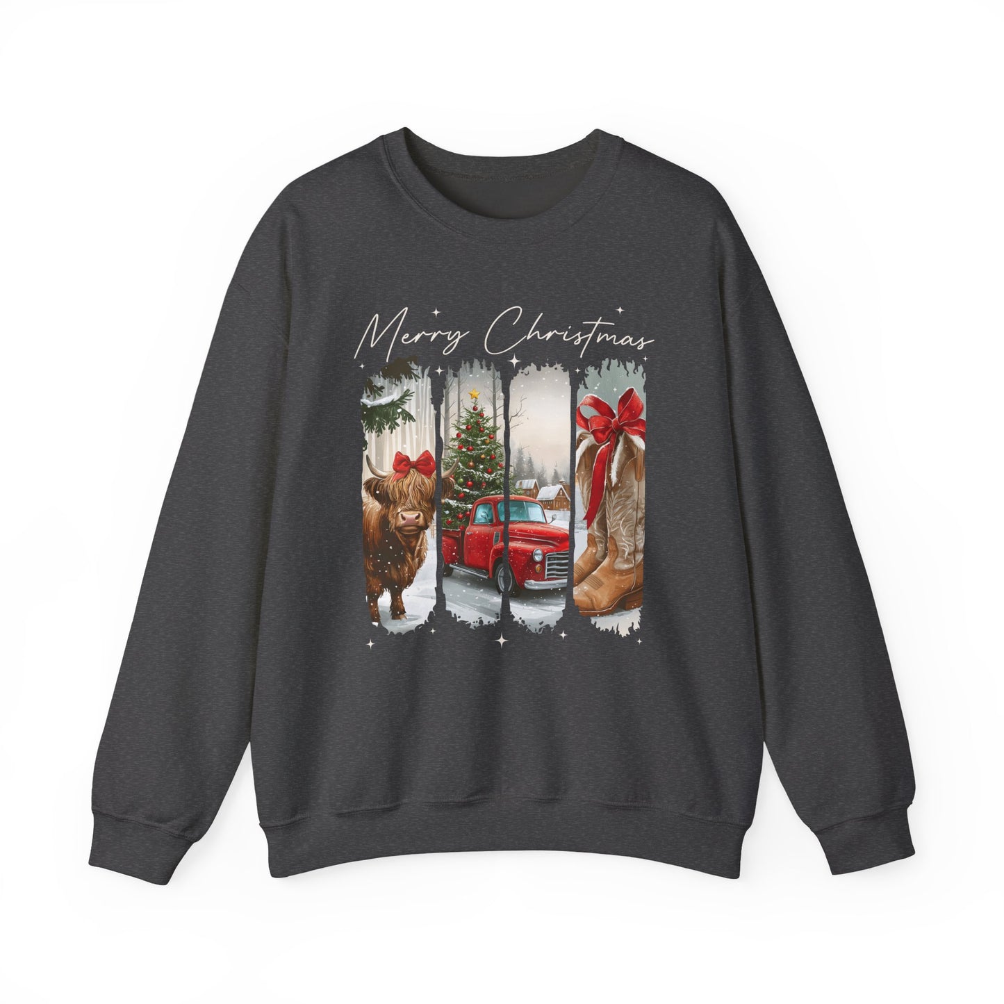 Vintage Cowgirl Highland Cow Sweatshirt