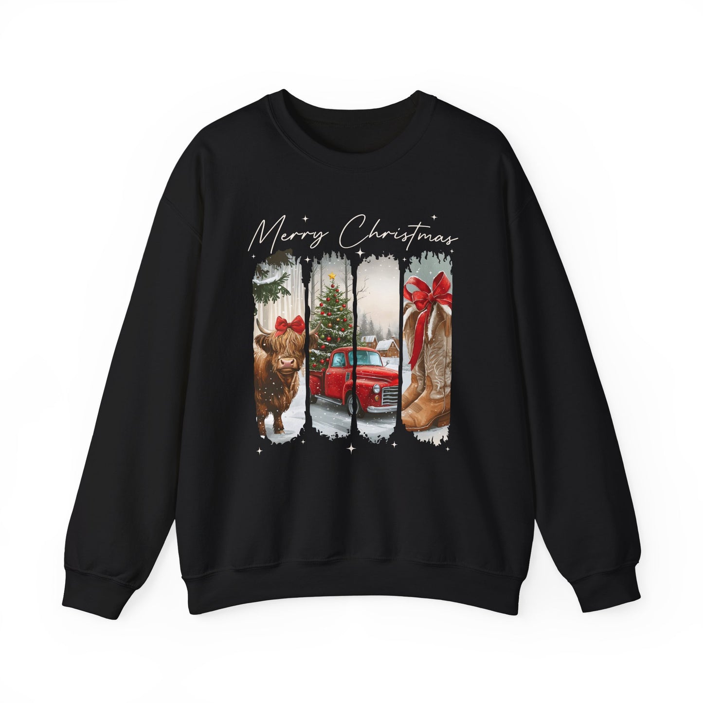 Vintage Cowgirl Highland Cow Sweatshirt
