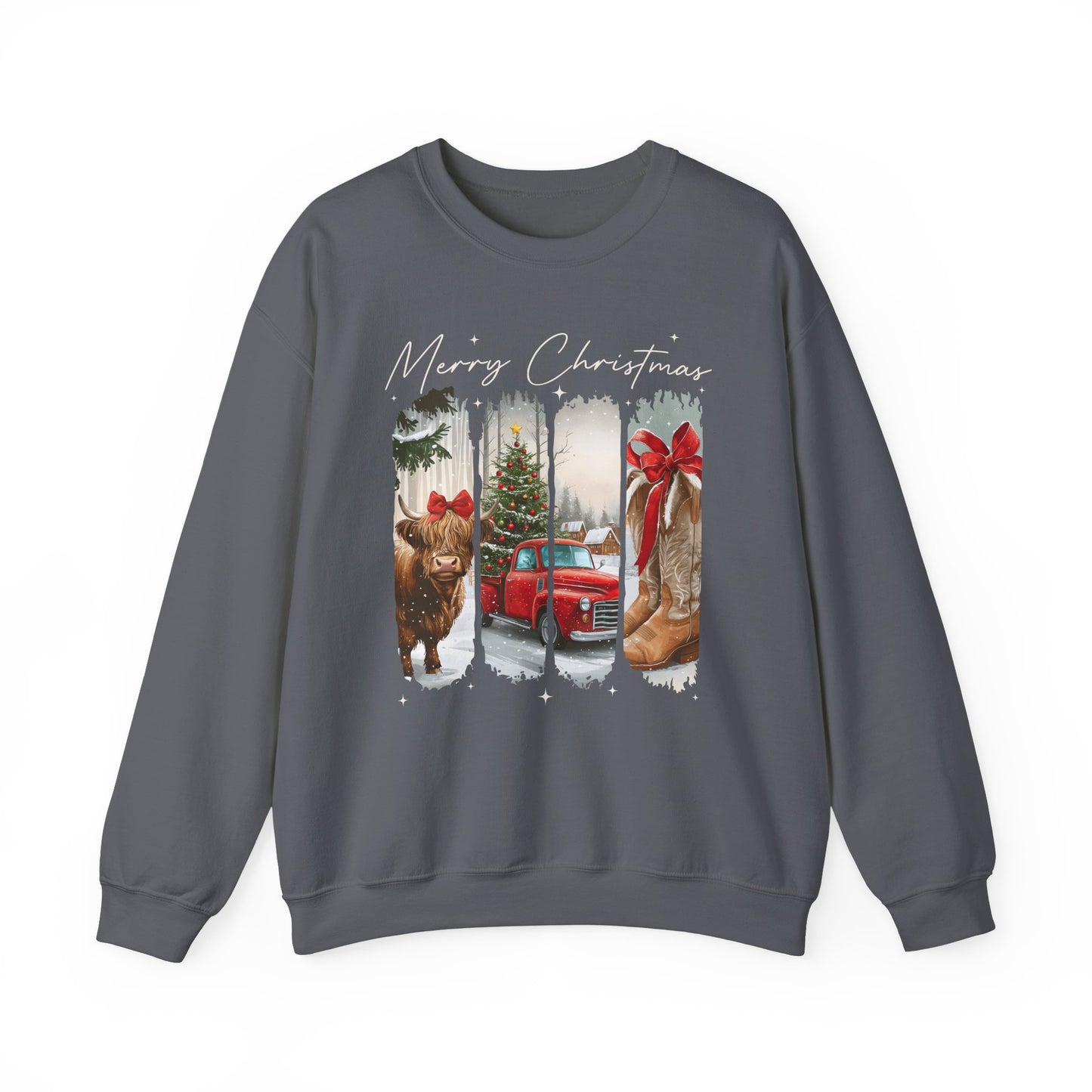 Vintage Cowgirl Highland Cow Sweatshirt