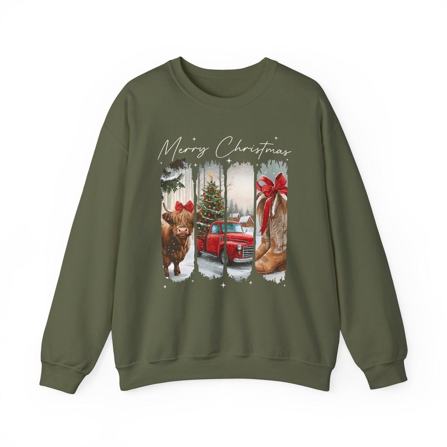 Vintage Cowgirl Highland Cow Sweatshirt