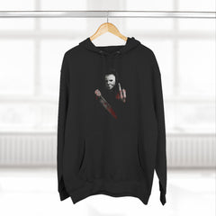 Fleece Hoodie - Michael Myers Middle Finger Design on front