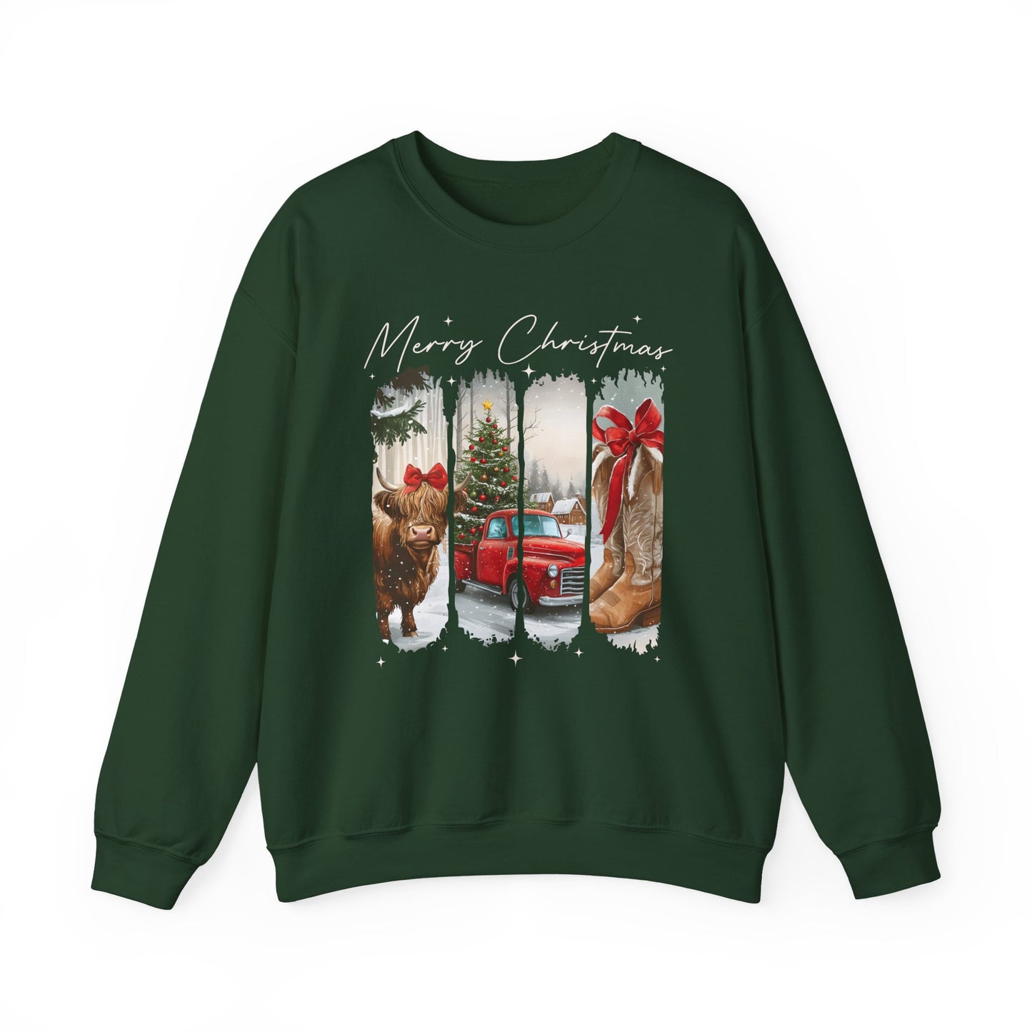 Vintage Cowgirl Highland Cow Sweatshirt