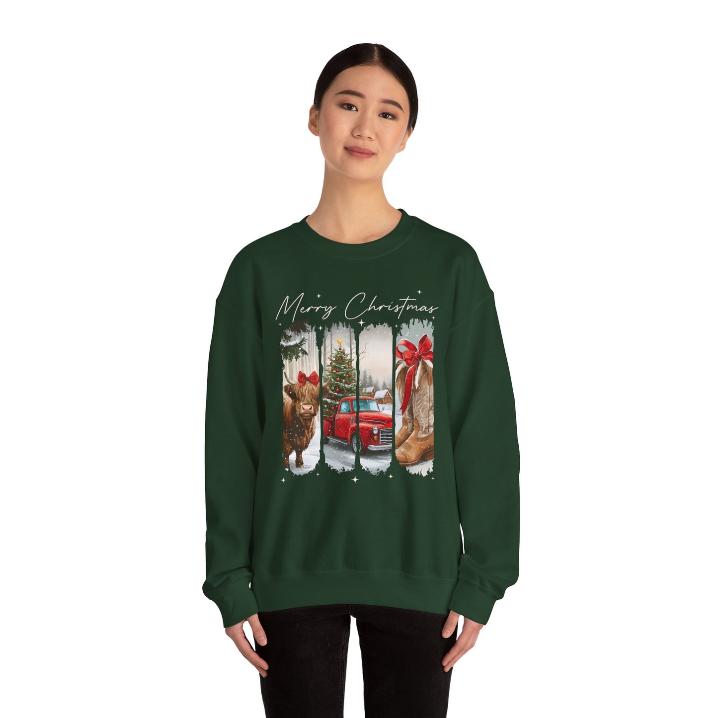 Vintage Cowgirl Highland Cow Sweatshirt