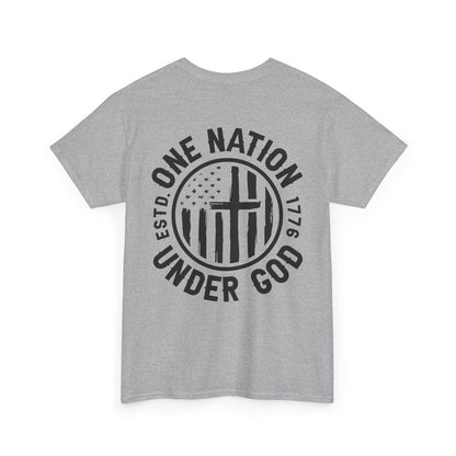 One Nation Unisex Heavy Cotton Tee
