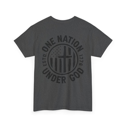 One Nation Unisex Heavy Cotton Tee
