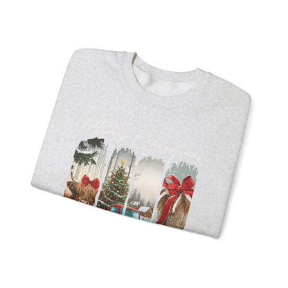 Vintage Cowgirl Highland Cow Sweatshirt