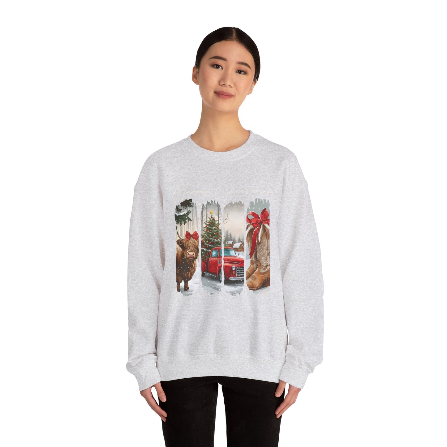 Vintage Cowgirl Highland Cow Sweatshirt