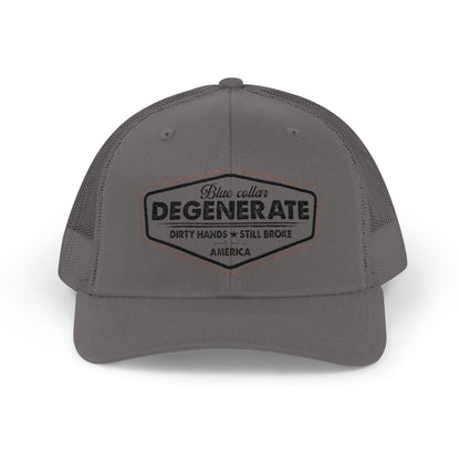 Rustic Degenerate Snapback Trucker Cap