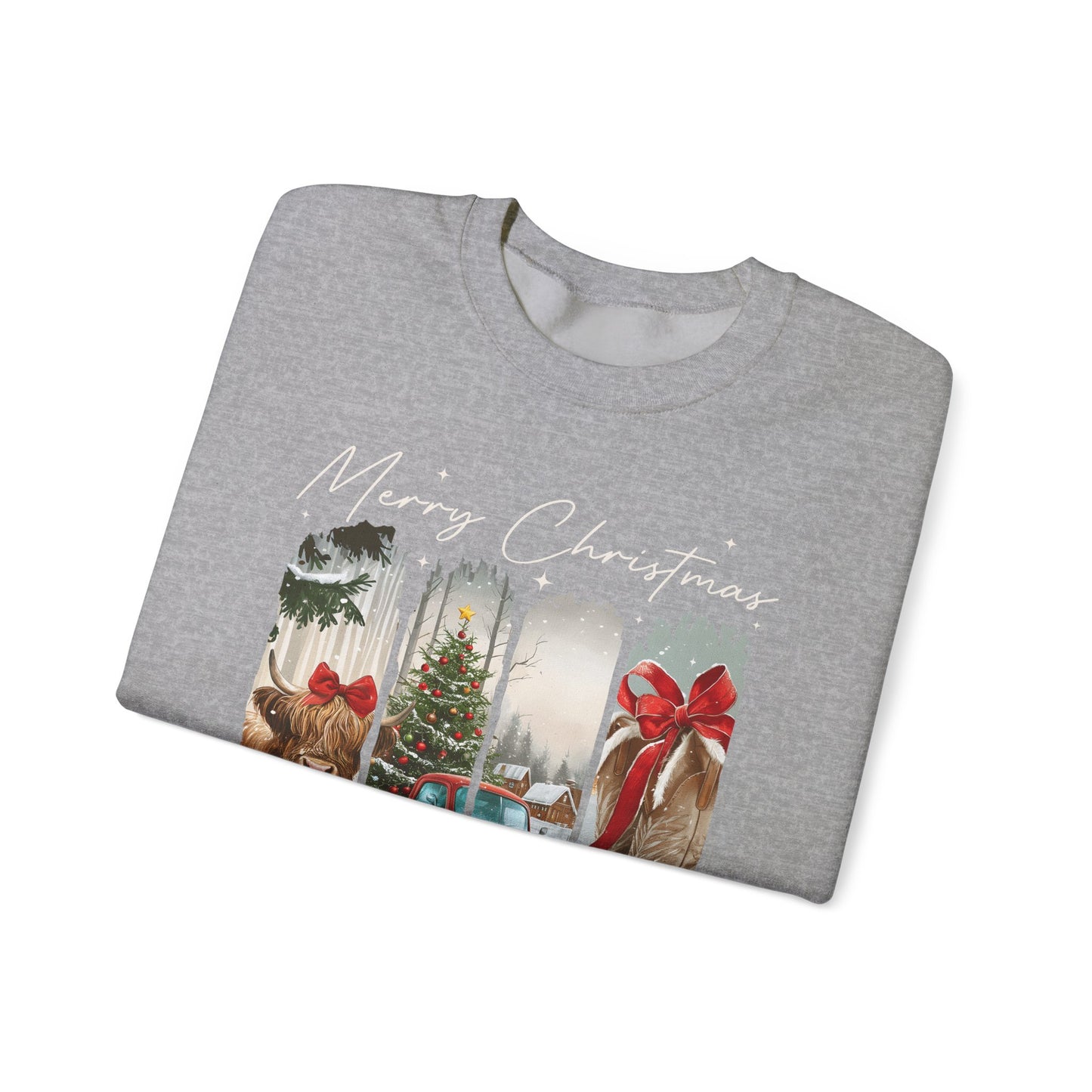 Vintage Cowgirl Highland Cow Sweatshirt