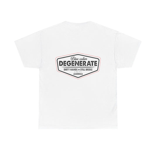 Blue Collar Degenerate Tee - Unisex Heavy Cotton Shirt