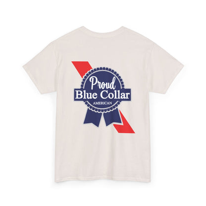 Proud Blue Collar Unisex Heavy Cotton Tee, Casual T-Shirt