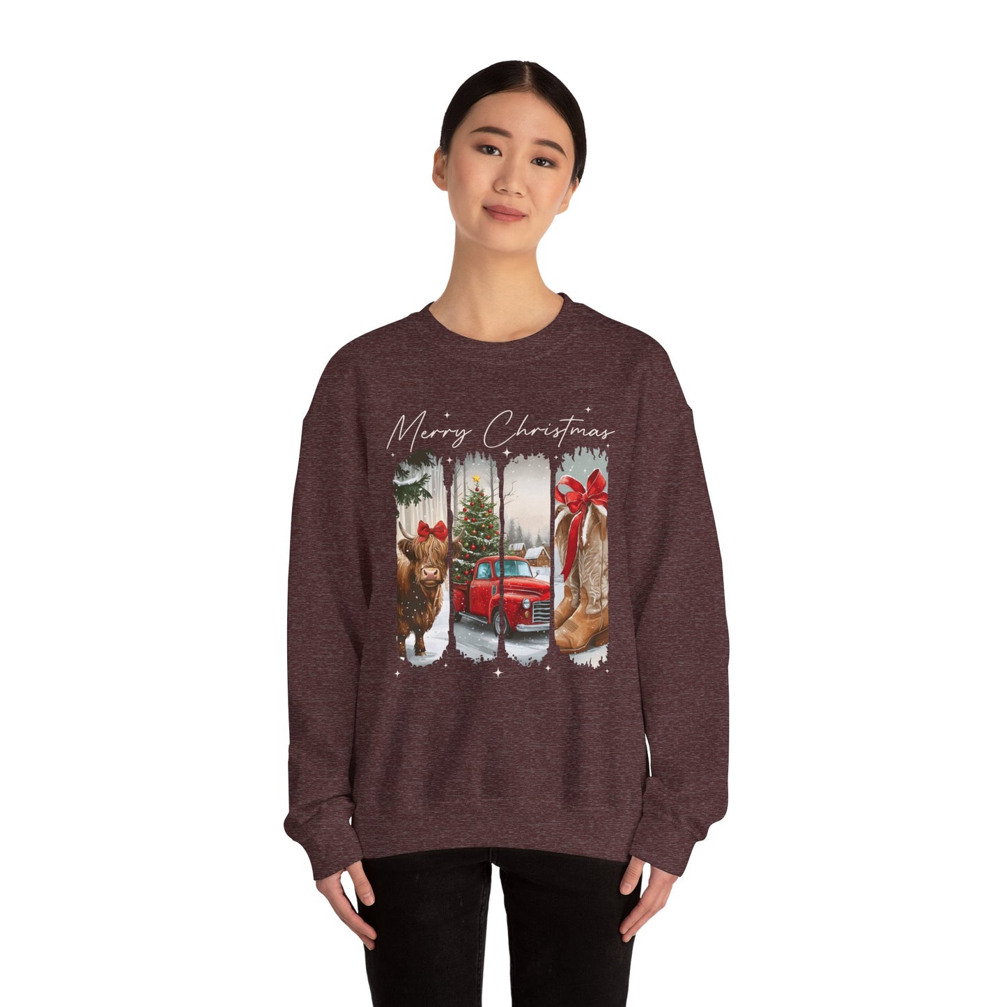 Vintage Cowgirl Highland Cow Sweatshirt