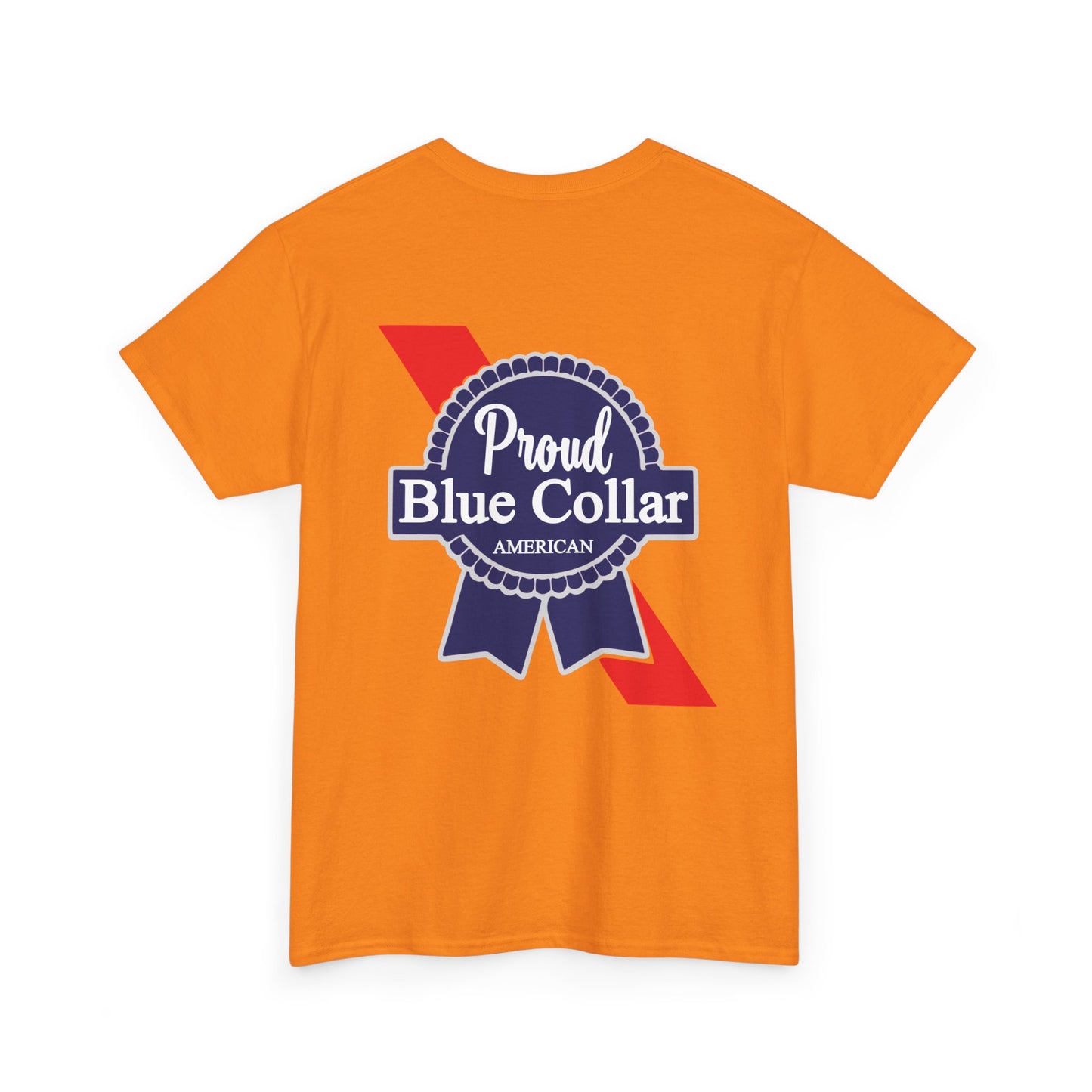 Proud Blue Collar Unisex Heavy Cotton Tee, Casual T-Shirt