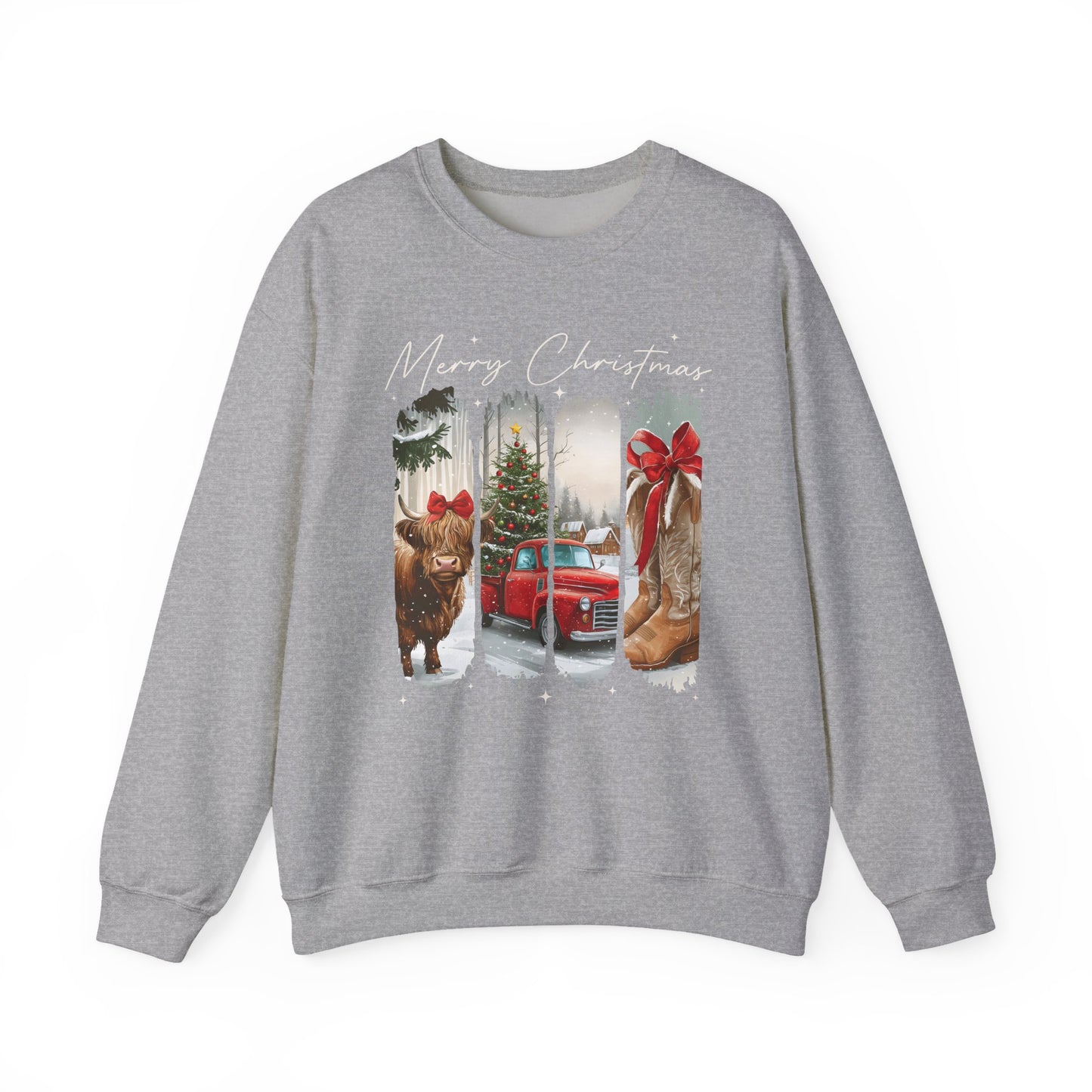 Vintage Cowgirl Highland Cow Sweatshirt