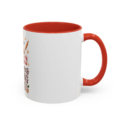 Christmas Baking King Mug — Gingerbread Chef Holiday Coffee Cup (11/15 oz)