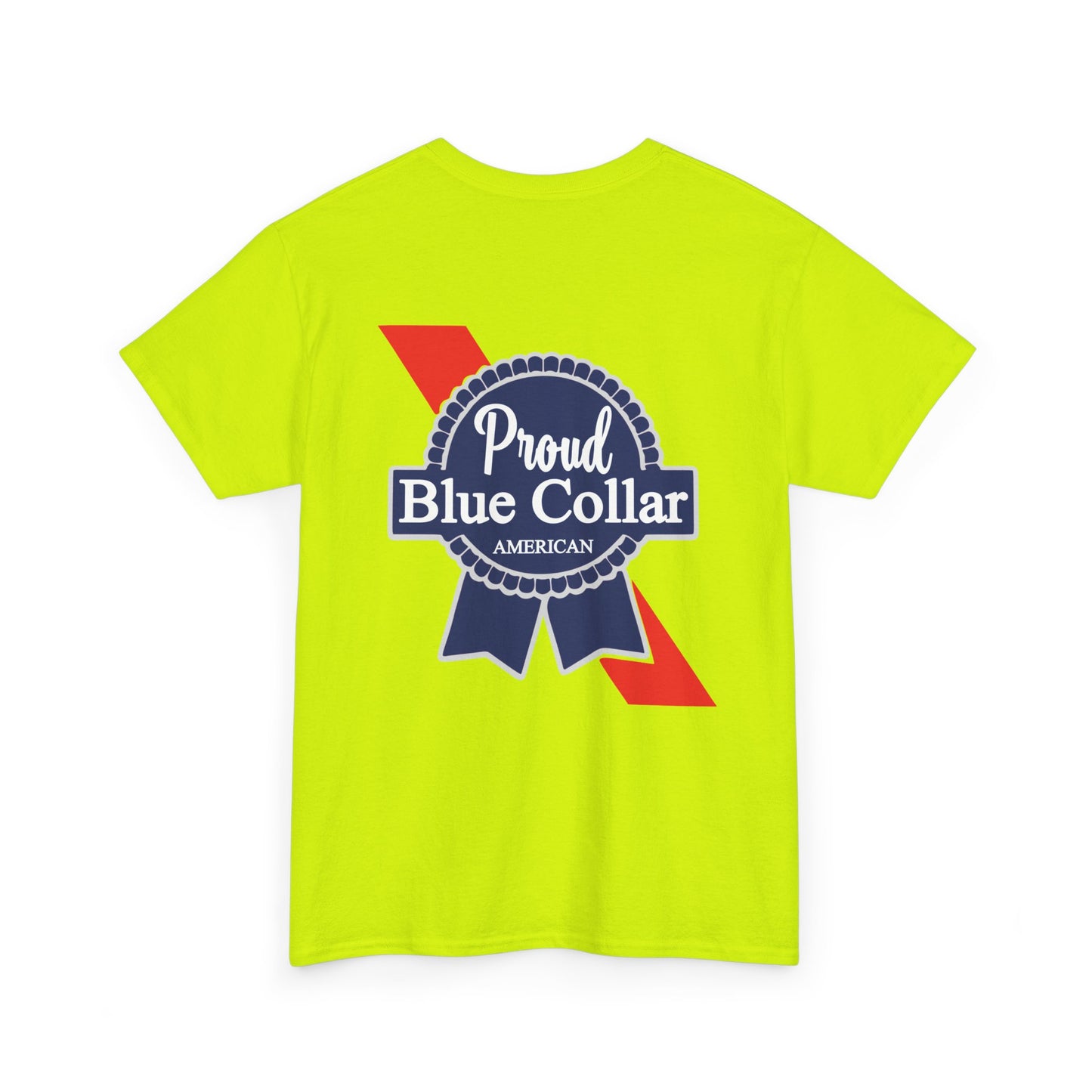 Proud Blue Collar Unisex Heavy Cotton Tee, Casual T-Shirt
